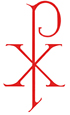 Chi Ro: the first two letters of the CHRIST in ancient Greek