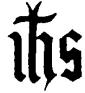 IHS: the first three letters of the name JESUS