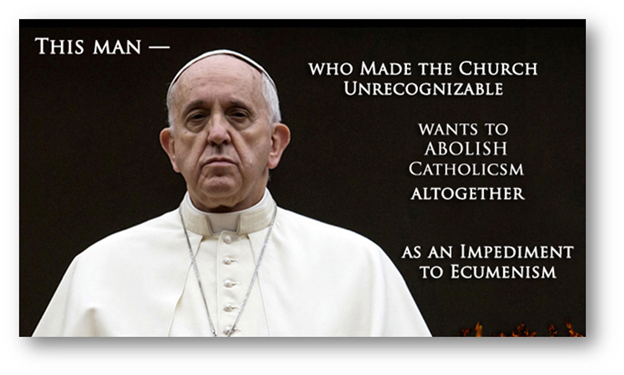 Jorge Bergoglio places Ecumenism over Catholicism