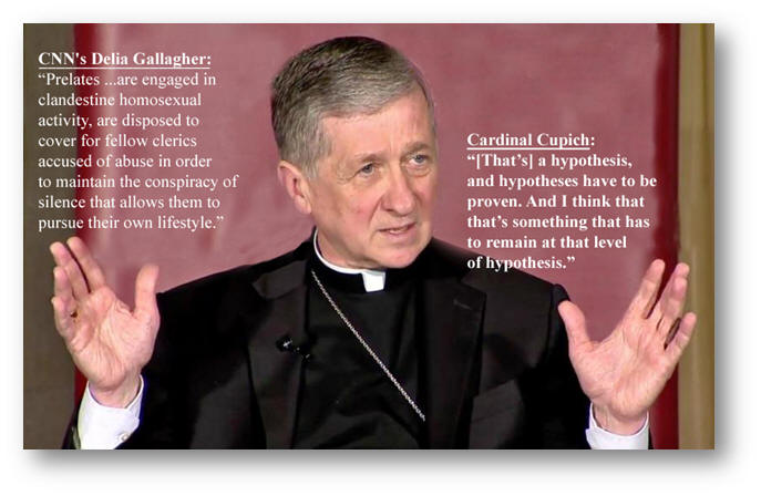 l Blaise Cupich attempting to refute the irrefutable point that homosexuals are responsible for the homosexual sexual abuse in the Church