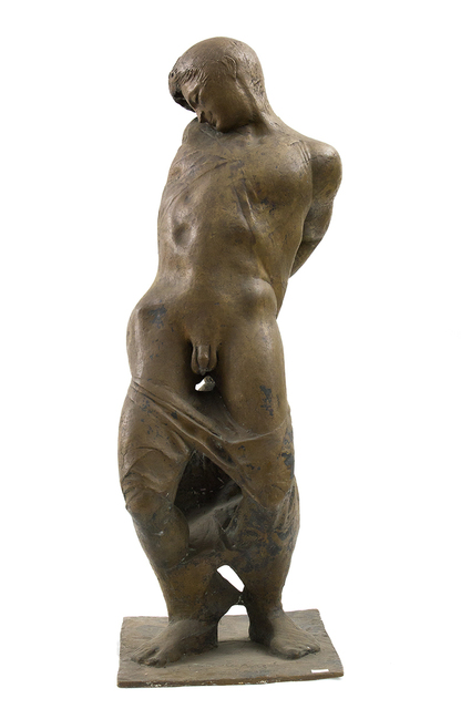 Obscene naked male figure