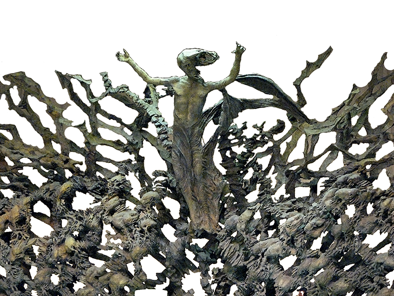 Demonic Figures in Pope PaulVI Hall la Resurrezione by Pericle Fazzini