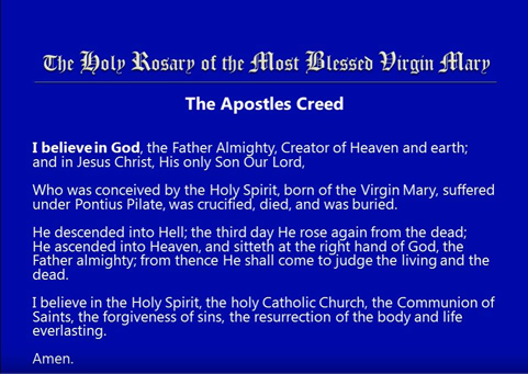 The Holy Rosary of the Blessed Virgin Mary Video