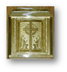 Tabernacle containing Jesus Christ in the Most Holy Eucharist