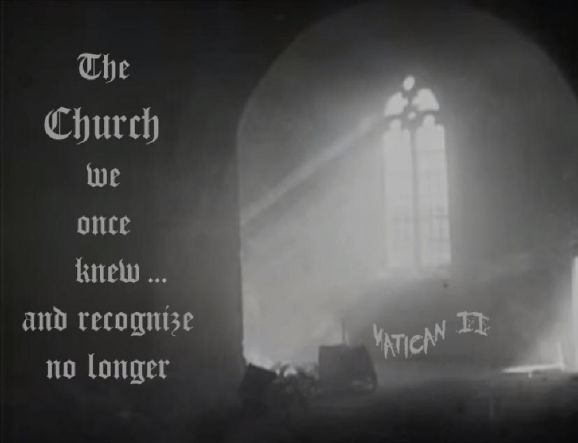 We no longer recognize the Catholic Church since Vatican II