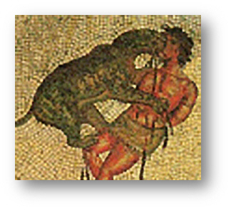 Christian Martyrs devoured by beasts in Roman Spectacles