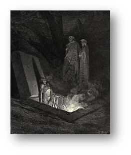 Gustave Dore's Depiction of Hell from the Divine Comedy of Dante Allighieri