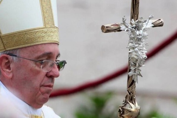 Pope Francis with New Crozier