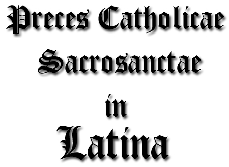Catholic Prayers in Traditional Latin